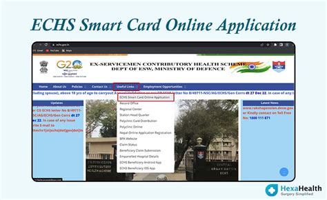 echs smart card upgradation online|thimayya marg echs.